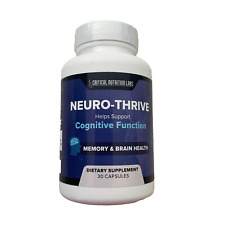 Critical Nutriton Neuro-Thrive Función Cognitiva Memoria Salud Cerebral 30 Cápsulas segunda mano  Embacar hacia Argentina