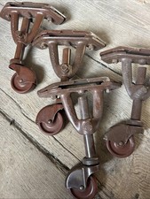 Antique castors industrial for sale  LONDON