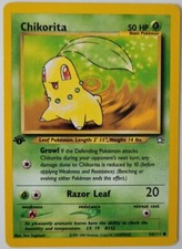 Pokémon TCG | Chikorita 54/111 | Neo Genesis | 1ª edição | quase perfeito comprar usado  Enviando para Brazil