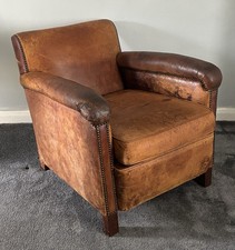 Vintage worn leather for sale  GILLINGHAM