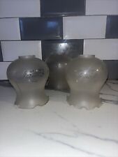 Vintage frosted glass for sale  WIGAN