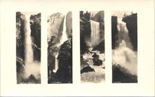 FAMOSAS CACHOEIRAS DOS EUA CARTÃO POSTAL FOTO REAL RPPC VERNAL NUPCIAL NEVADA YOSEMITE 1910 comprar usado  Enviando para Brazil