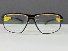 Armações de óculos masculinas Ic Berlin cinza arma angular metal amarelo AMG 09 Np Mercedes comprar usado  Enviando para Brazil