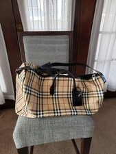 Burberry checkered duffle for sale  Los Angeles