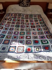 Plaid vintage crochet d'occasion  Commercy