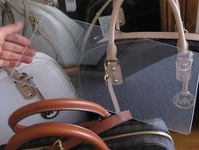 Forro modelador de base cristal transparente feito à mão tamanho personalizado para *qualquer bolsa tote  comprar usado  Enviando para Brazil