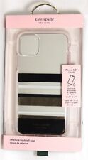 Capa transparente Kate Spade para iPhone 11 Pro Max, preta/clara/creme/listrada folha de ouro comprar usado  Enviando para Brazil