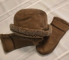 Juego de guantes y sombrero para mujer L. L. Bean talla L - XL marrón segunda mano  Embacar hacia Mexico
