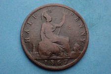 1867 victoria half for sale  ROSS-ON-WYE