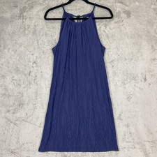 Vestido J McLaughlin Feminino Tamanho P Azul Maria Halter Corrente Elo Catalina Gravata de Pano comprar usado  Enviando para Brazil