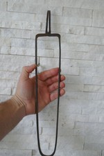 ~~~ Pinça de fogo antiga antiga para lareira brasa ferro forjado região alpina século XIX ~~ comprar usado  Enviando para Brazil