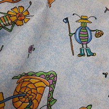 Tecido com estampa de insetos novidade 1 jarda x 36" de largura extravagante insetos de jardim comprar usado  Enviando para Brazil