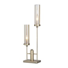 Abajur de mesa alto Deco 79 metal para sala abajur com abajures de vidro cilíndrico, abajur., usado comprar usado  Enviando para Brazil