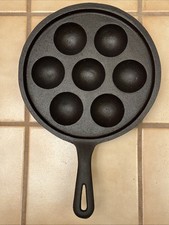 Panela de bolo dinamarquesa vintage de ferro fundido sem marca Aebleskiver comprar usado  Enviando para Brazil