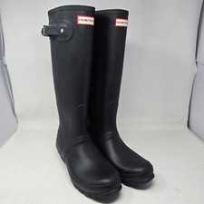 Botas de chuva femininas Hunter originais altas pretas foscas EUA 10 UE 42 novas comprar usado  Enviando para Brazil