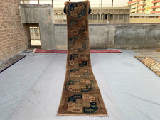 Tapete de corredor turcomano afegão vintage 2x12 – design filpai marrom e azul desbotado. comprar usado Tapete de corredor turcomano afegão vintage 2x12 – design filpai marrom e azul desbotado. comprar usado  Enviando para Brazil