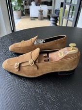 Suede double monk for sale  HORSHAM