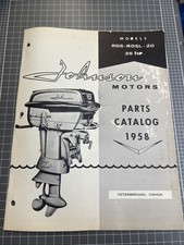 CATÁLOGO VINTAGE JOHNSON BARCO A MOTOR DE POPA DÉCADA DE 1950 ARTE CAFÉ BAR comprar usado  Enviando para Brazil