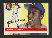 1955 Topps #47 Hank Aaron Notável Vertical Miscut #67 Wally Moon Mostra Abaixo comprar usado  Enviando para Brazil
