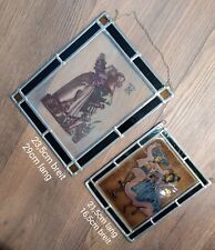 Vintage glasgemälde mittelalt gebraucht kaufen  Nürnberg