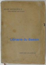 Adam Mickiewicz philosophe mystique Edouard Krakowski 1935 EO, używany na sprzedaż  Wysyłka do Poland