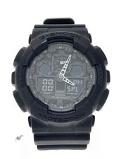 Relógio de borracha analógico CASIO G-SHOCK GA-100-1A1JF preto excelente Japão comprar usado  Enviando para Brazil