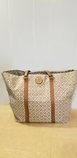 Bolsa tote Tommy Hilfiger estampa clássica ombro bege grande  comprar usado  Enviando para Brazil