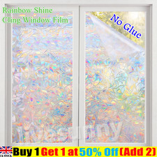 Rainbow frosted window for sale  WORCESTER