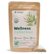Usado, Herbaly Wellness Collection chá de gengibre orgânico de ervas, 70 g, saco de 28 unidades comprar usado  Enviando para Brazil