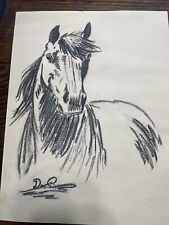 Charcoal portrait horse for sale  Post Falls