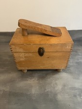 Vintage wooden shoeshine for sale  HOUGHTON LE SPRING