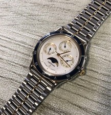 Relógio de quartzo Citizen Lighthouse Moonphase 6300‐G31503 vintage masculino comprar usado  Enviando para Brazil