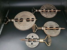 (4) Vintage Grisworld Ferro Fundido Reversível Amortecedores de Fogão a Lenha 3 4 5 6" Polegadas Lote comprar usado  Enviando para Brazil
