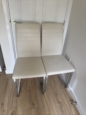 White real leather for sale  BURNTWOOD