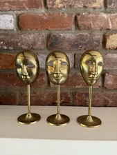 Brass theater mask d'occasion  Expédié en Belgium