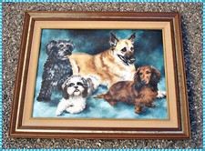 Vtg 30.75x24.5 dogs for sale  Golden Valley