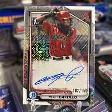 2024 Bowman Cromo Neyfy Castillo 1er Auto MOJO REFRACTOR 102/150 Diamondbacks segunda mano  Embacar hacia Argentina