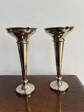 Pair silver bud for sale  HAMPTON