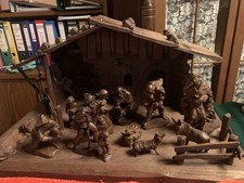 Krippe vollholz dunkelbraun gebraucht kaufen Krippe vollholz dunkelbraun gebraucht kaufen  Friesenried