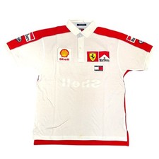 Usado, Polo Vintage Tommy Hilfiger x Scuderia Ferrari anni 90 bianca/rossa con spons... comprar usado  Enviando para Brazil