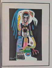 Jean-Pierre Romano Obras De Arte Pintura Abstracta Moderna Cuadro Enmarcado comprar usado  Enviando para Brazil
