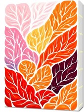 Obraz 50x70cm Listki Minimalistyczny , Wnętrza Styl Skandynawski, Boho na sprzedaż  PL