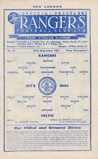 Rangers celtic 1951 for sale  NEWTOWNABBEY