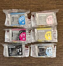 Cartucho de tinta Epson 77 genuíno pacote com 6 para Stylus Photo R260 R280 RX380 RX595  comprar usado  Enviando para Brazil
