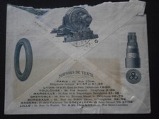 FRANCE SEMEUSE LETTRE ENVELOPPE COVER ILLUSTREE ILLUSTRATION PNEU MACHINE PIECE , usado comprar usado  Enviando para Brazil