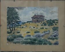 Aquarelle post impressionniste d'occasion  Castelnaudary