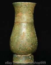 Vaso de vinho 6,2" antigo chinês bronze Ware Xizhou Dynasty Palace copo de vinho comprar usado  Enviando para Brazil