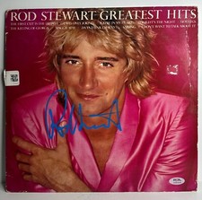 LP de vinil assinado por Rod Stewart Rod Stewart Greatest Hits disco assinado PSA comprar usado  Enviando para Brazil