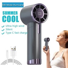Mini ventilador turbo portátil portátil USB recarregável ventilador de refrigeração portátil preto novo comprar usado  Enviando para Brazil