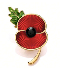 Enamel poppy badges for sale  LIVERPOOL